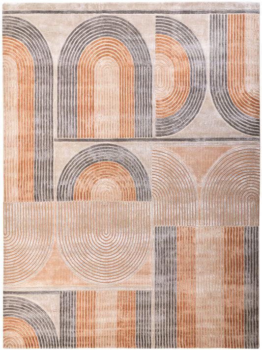 Luxury hand knotted carpet made from Wool & Botanical Silk