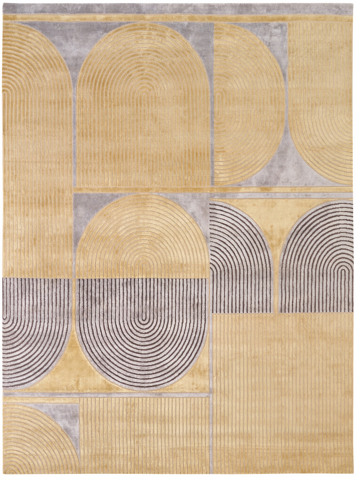 Luxury hand knotted carpet made from Wool & Botanical Silk