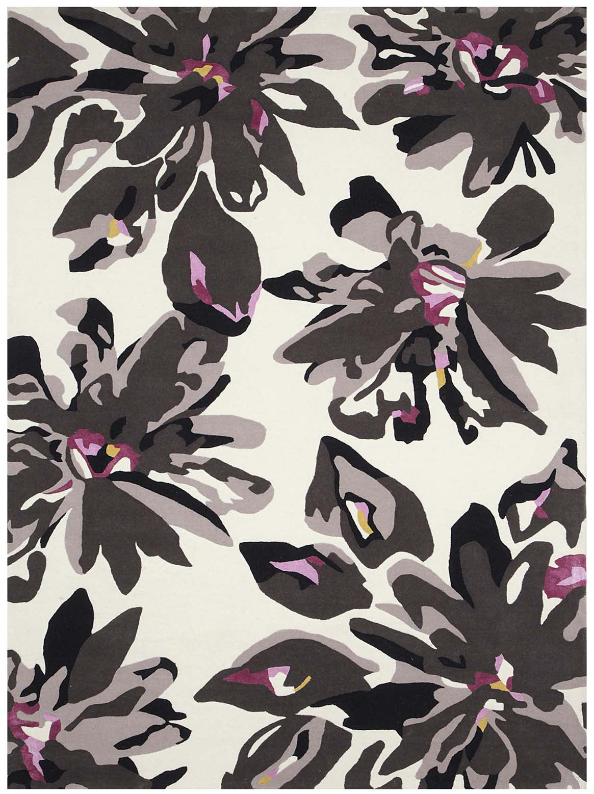 Luxury hand tufted carpet made from Wool & Botanical Silk
