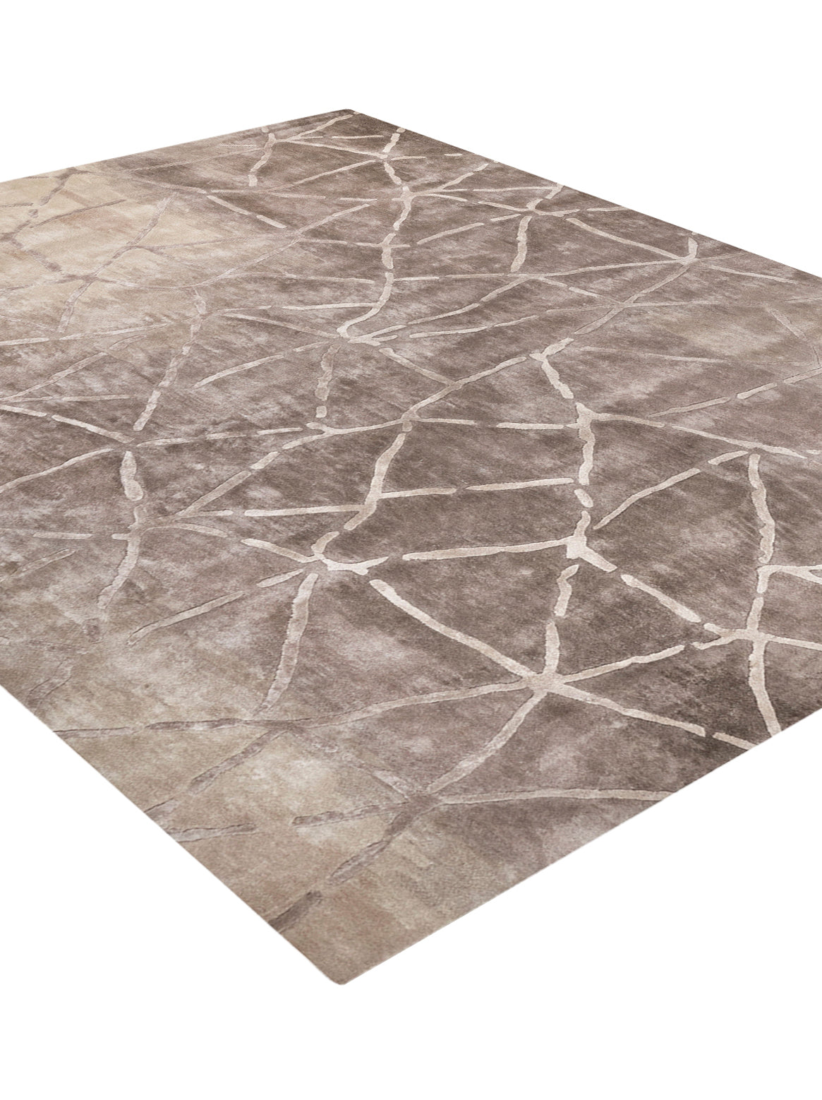 Luxury carpet in GREY BEIGE color and 4'6" x 6'6" size