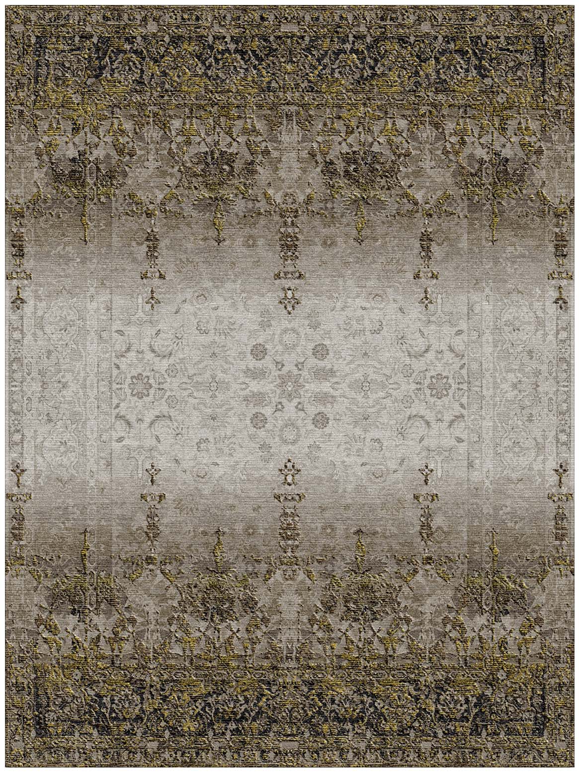 Luxury hand knotted carpet made from Wool & Bamboo Silk