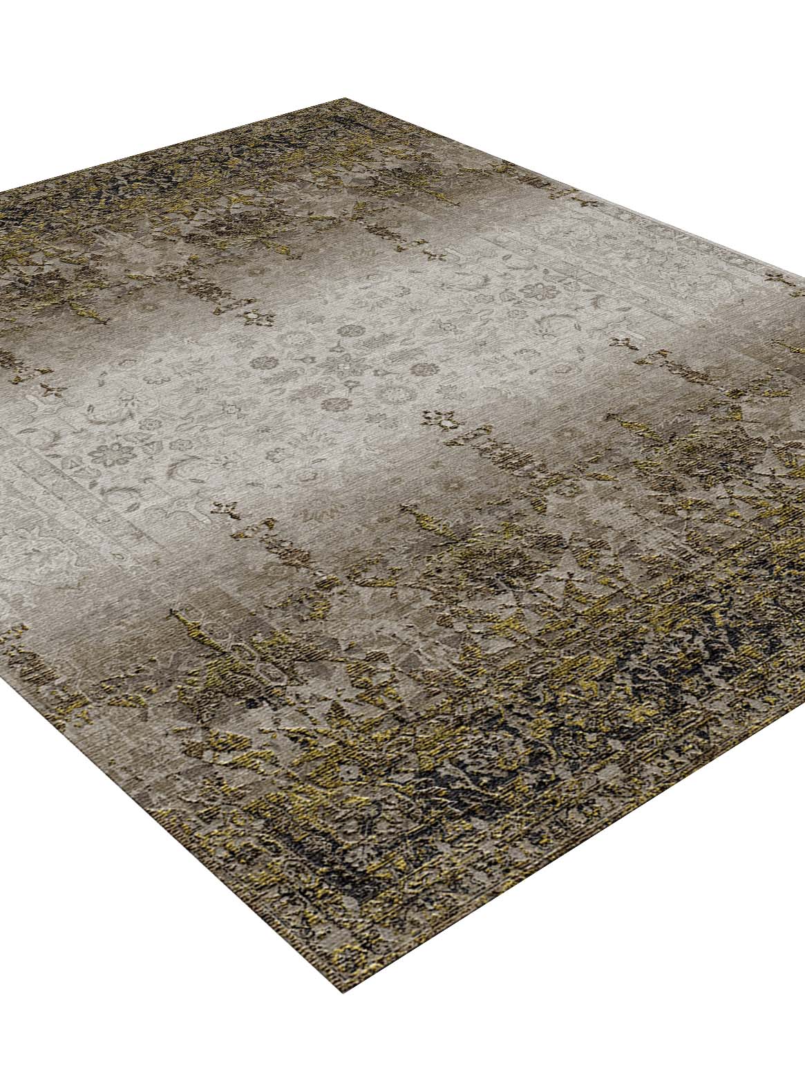 Luxury carpet in Olive Green color and 6' x 9' size