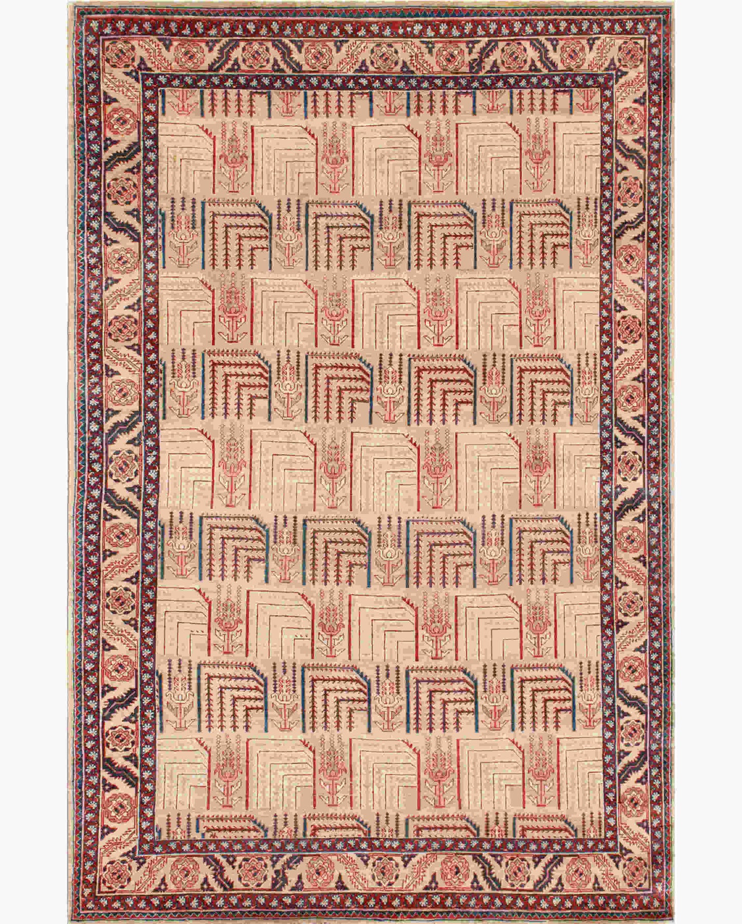 Luxury hand knotted carpet made from 100% Wool