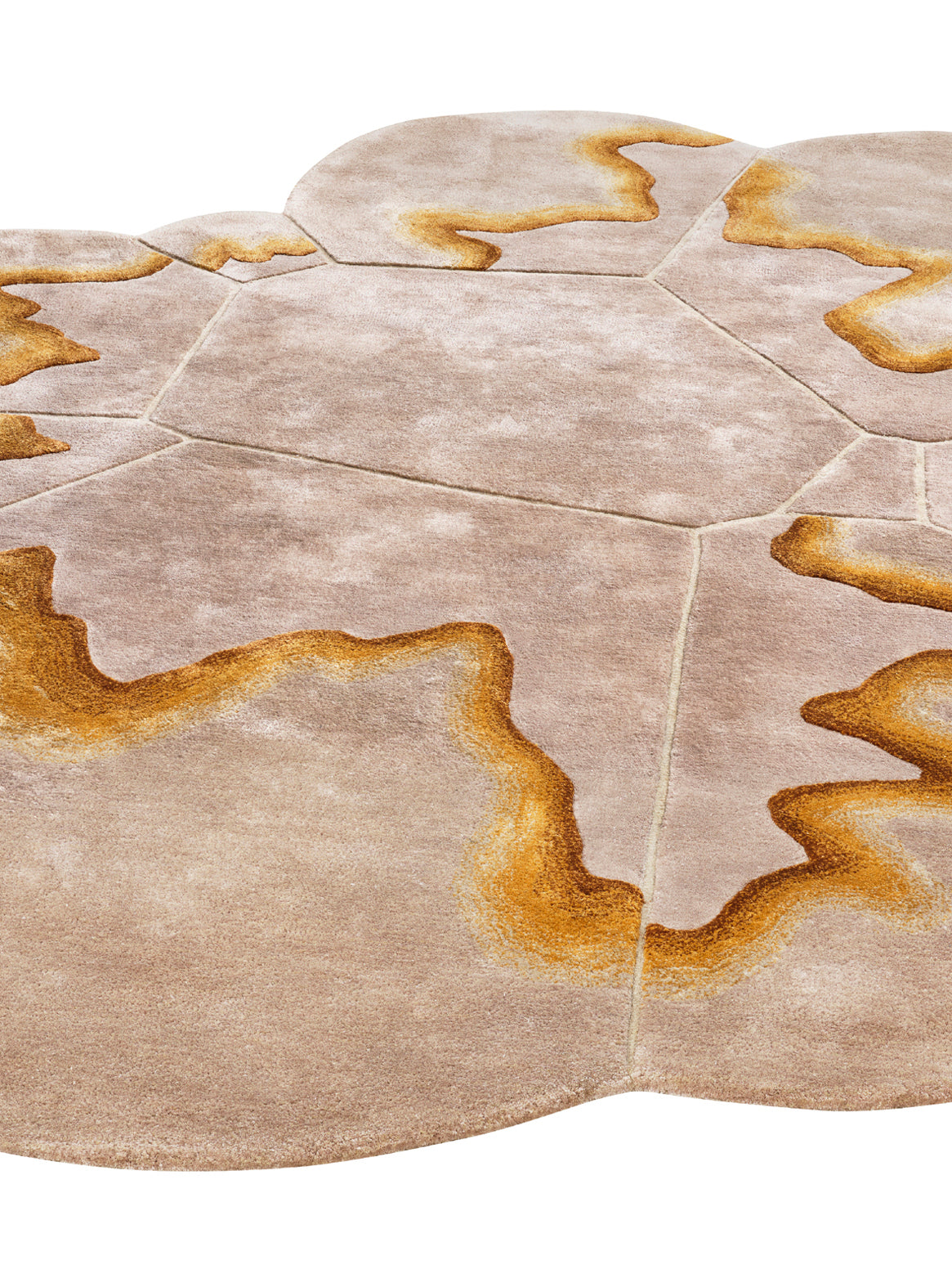 Luxury carpet in Ivory Gold color and Custom Size
