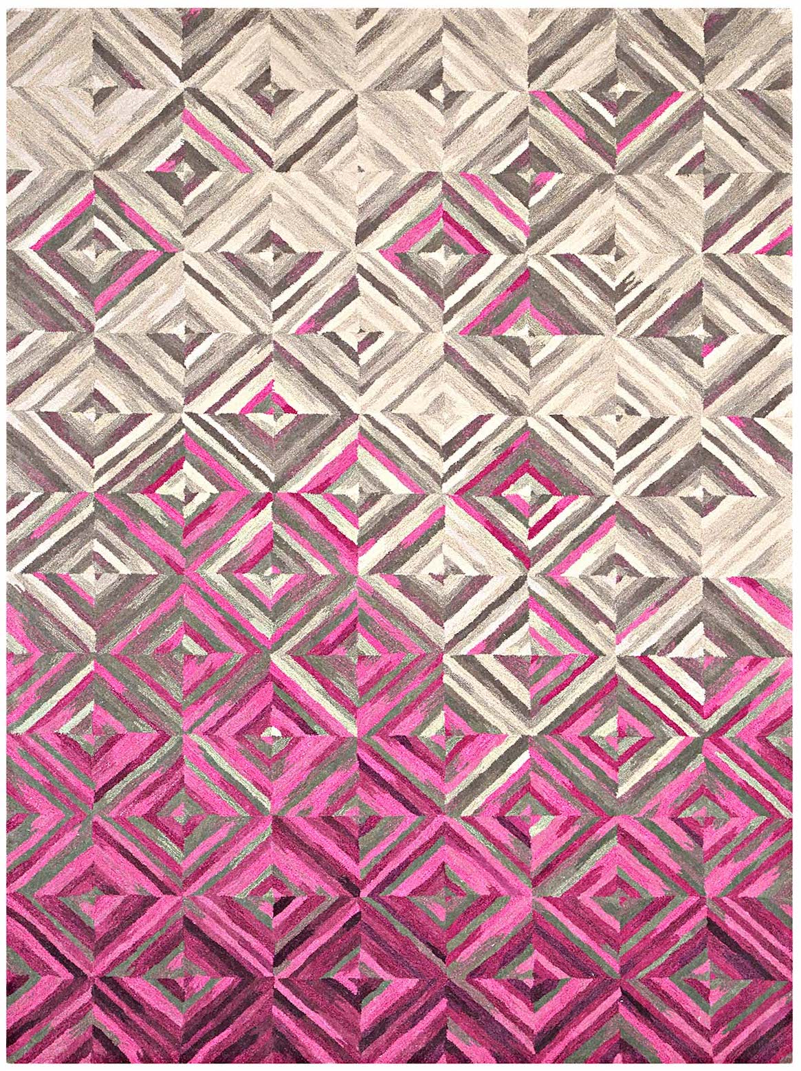 Luxury hand tufted carpet made from Wool & Botanical Silk