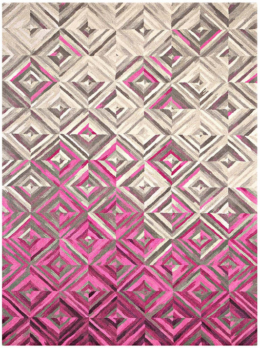 Luxury hand tufted carpet made from Wool & Botanical Silk