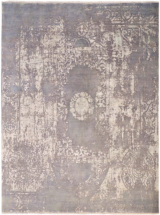 Luxury hand knotted carpet made from Wool & Botanical Silk