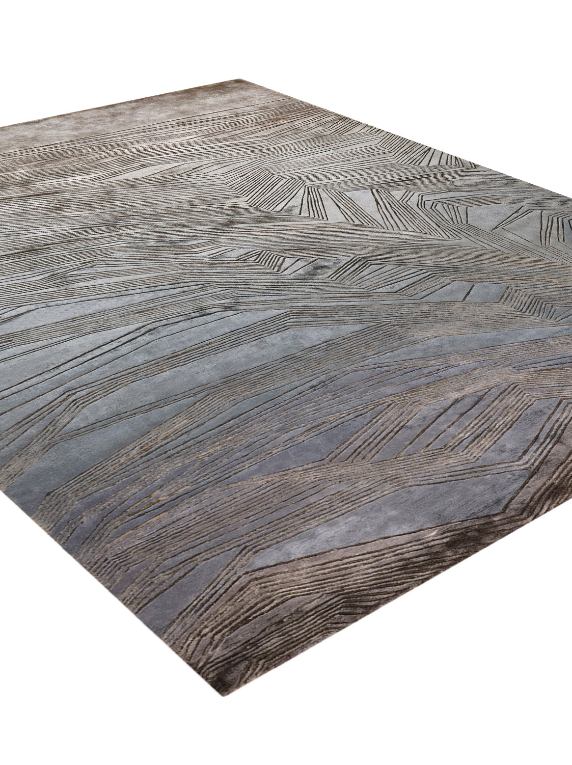 Luxury carpet in Turquoise color and 6' x 9' size