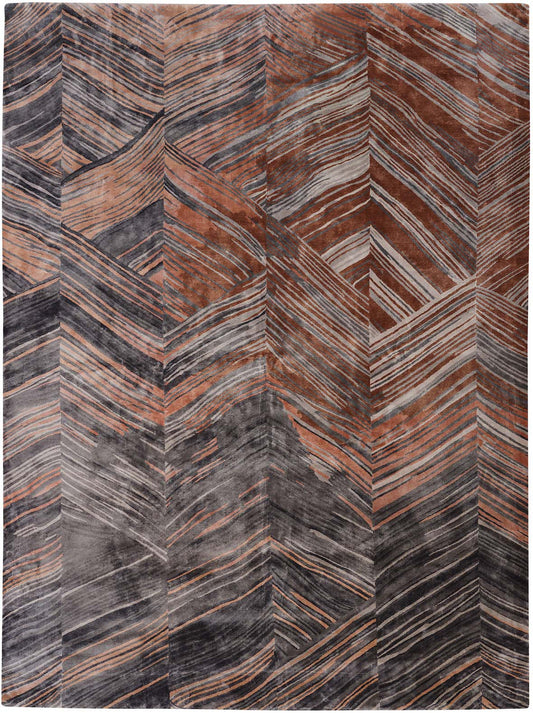 Luxury hand knotted carpet made from Botanical Silk