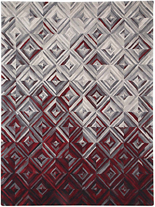 Luxury hand tufted carpet made from Wool & Botanical Silk