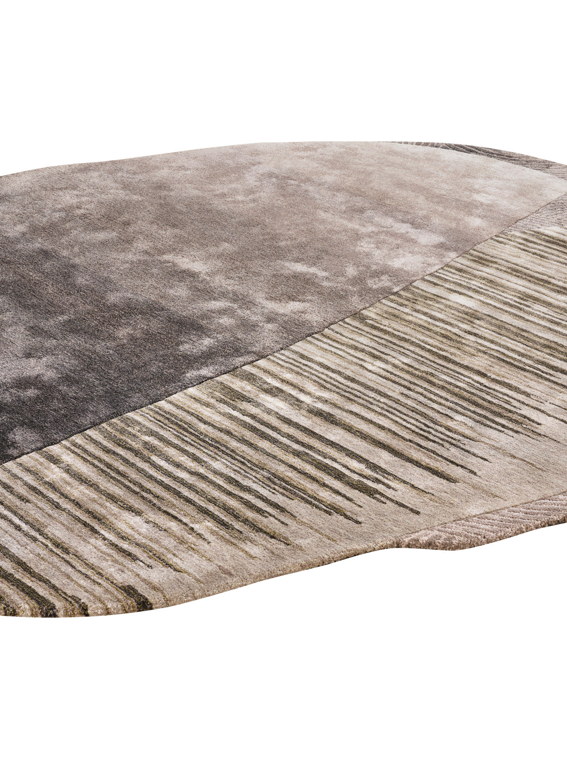 Luxury carpet in Saga Green color and Custom Size