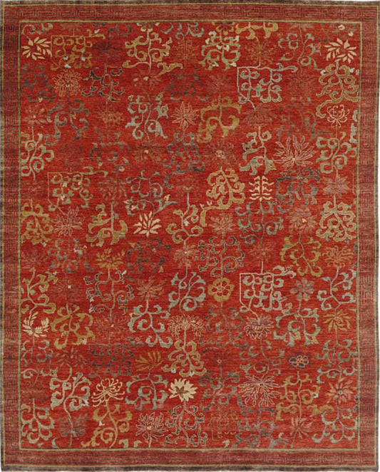 Luxury hand knotted carpet made from 100% Wool