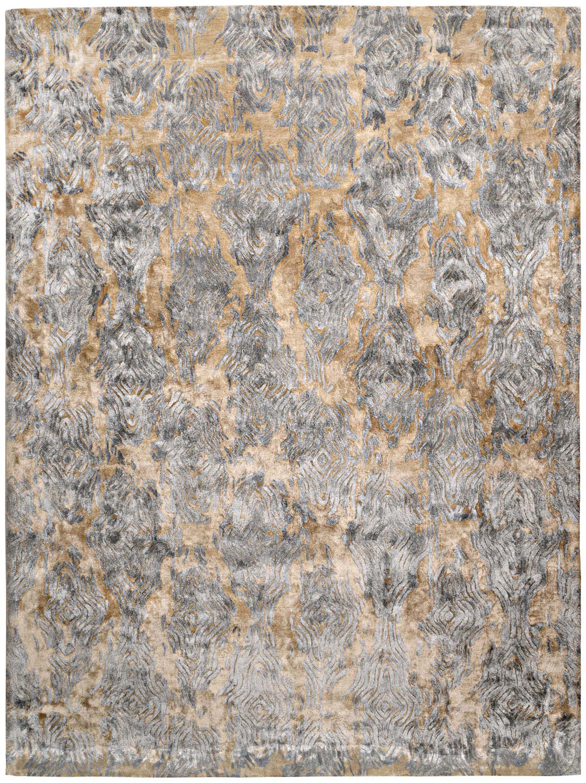 Luxury hand tufted carpet made from 100% Botanical Silk