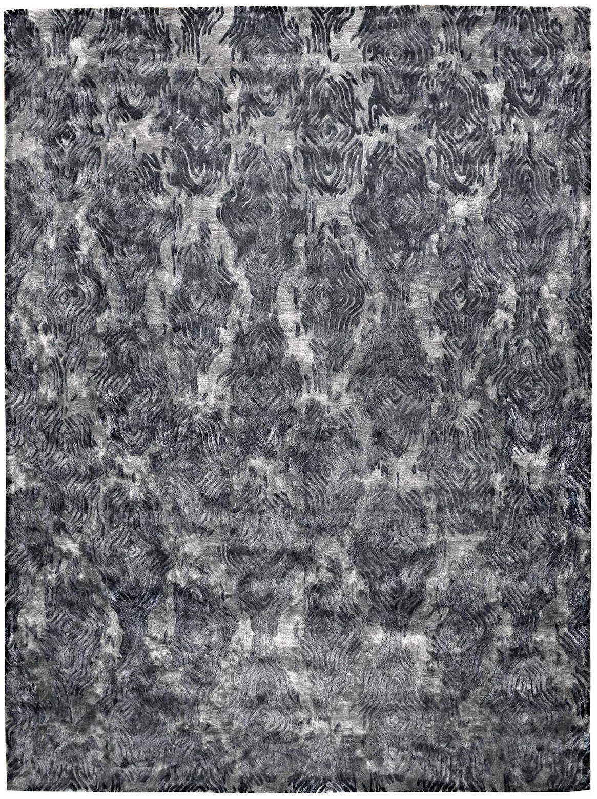 Luxury hand tufted carpet made from 100% Botanical Silk
