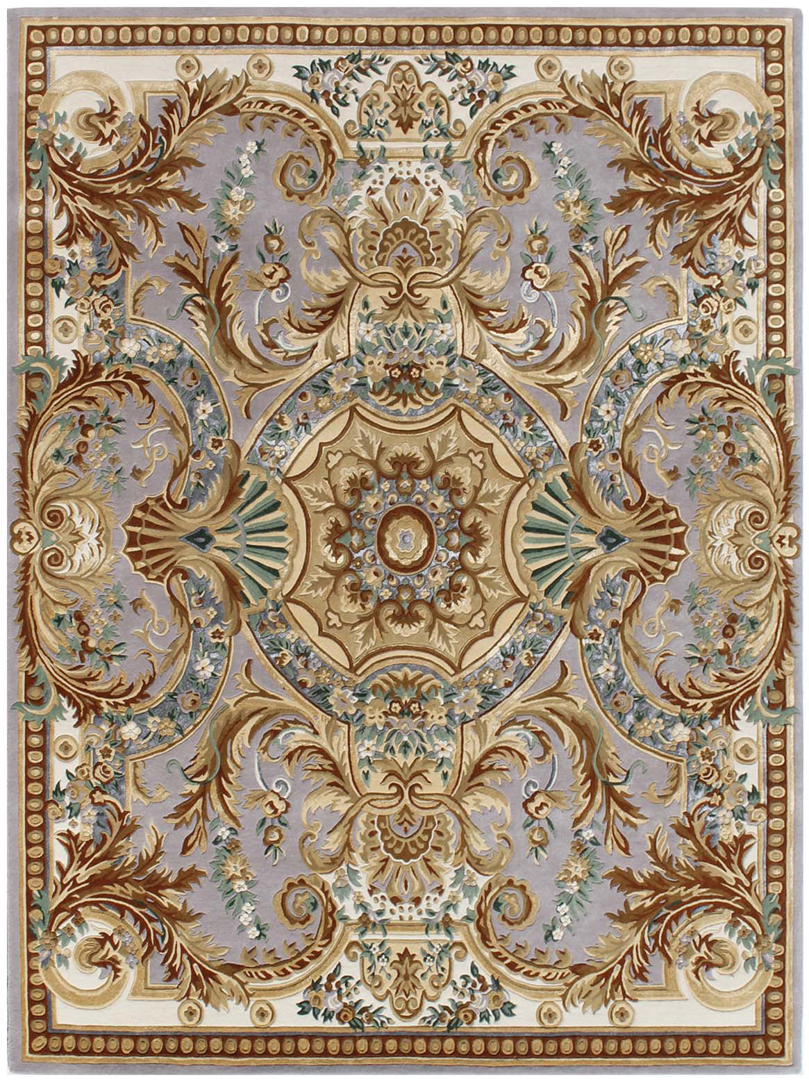 Luxury hand tufted carpet made from Wool & Botanical Silk
