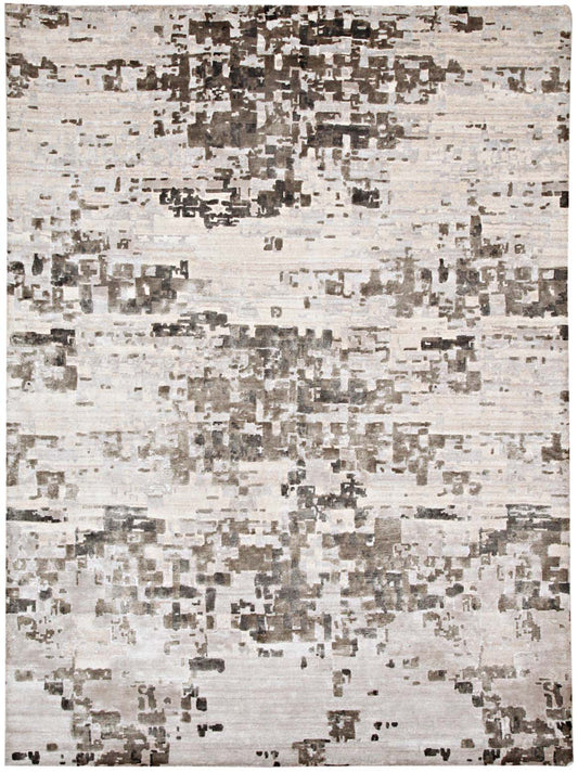 Luxury hand knotted carpet made from Botanical & Bamboo Silk