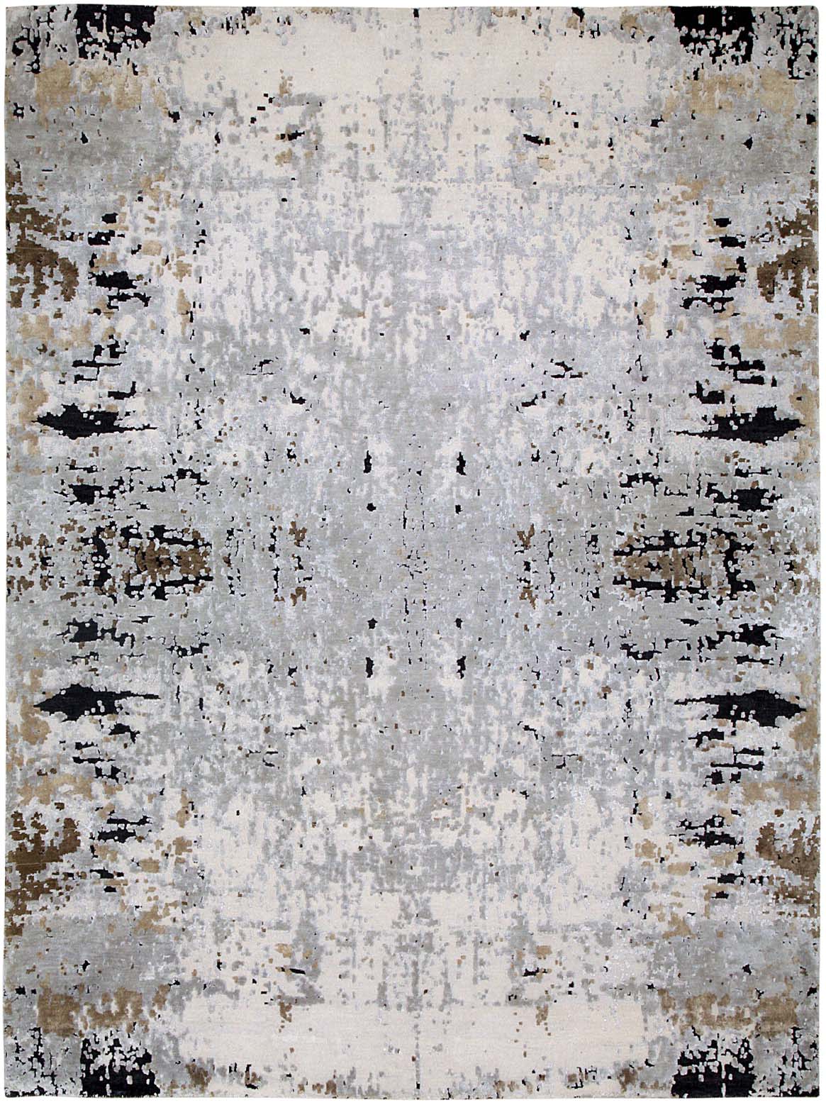 Luxury hand knotted carpet made from Pure Silk & Linen