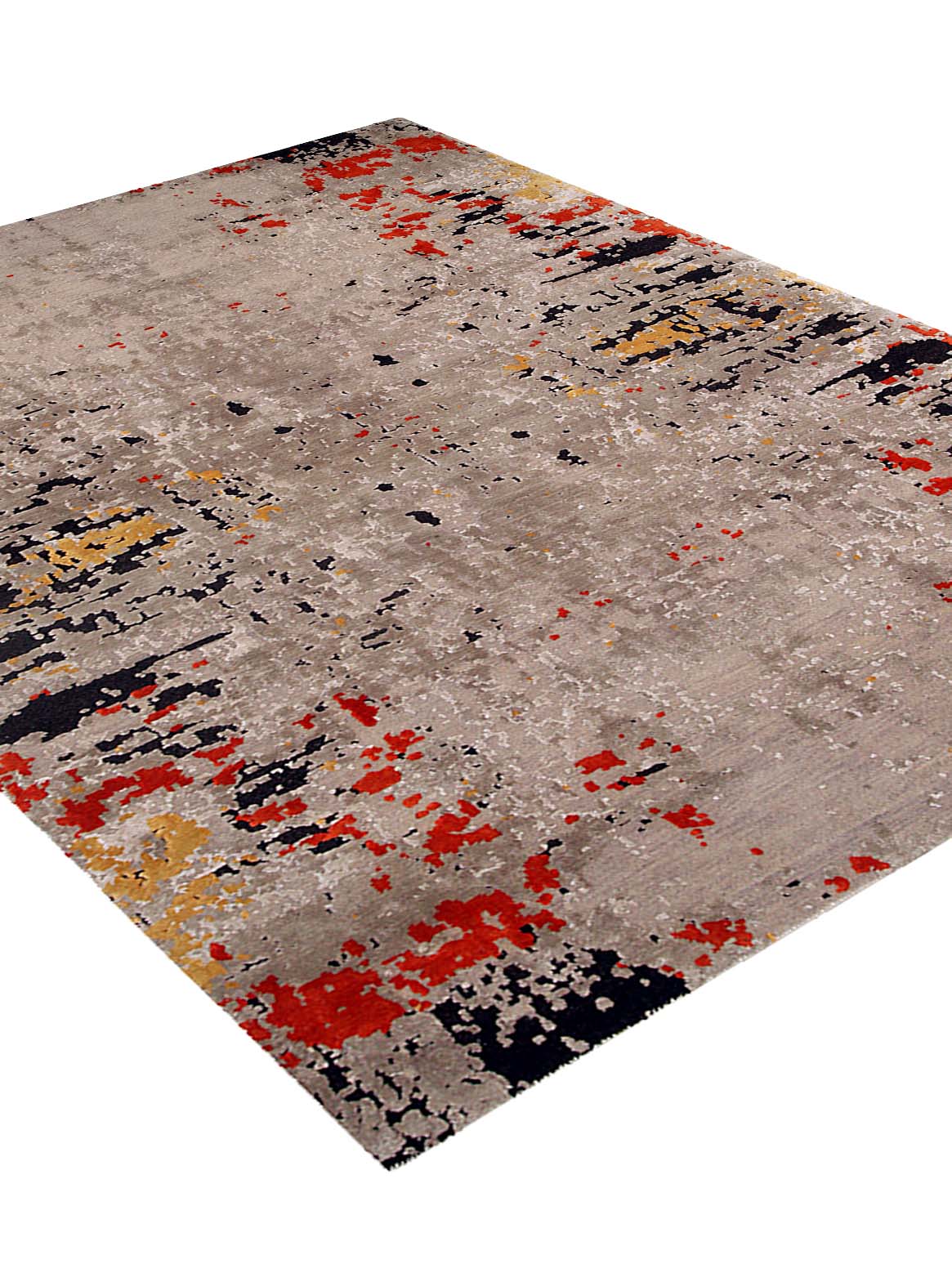 Luxury carpet in Rust color and 6' x 9' size