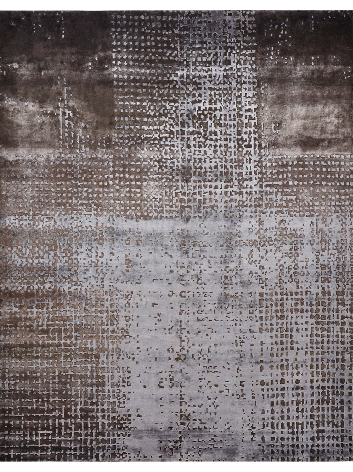 Luxury hand knotted carpet made from 100% Botanical Silk