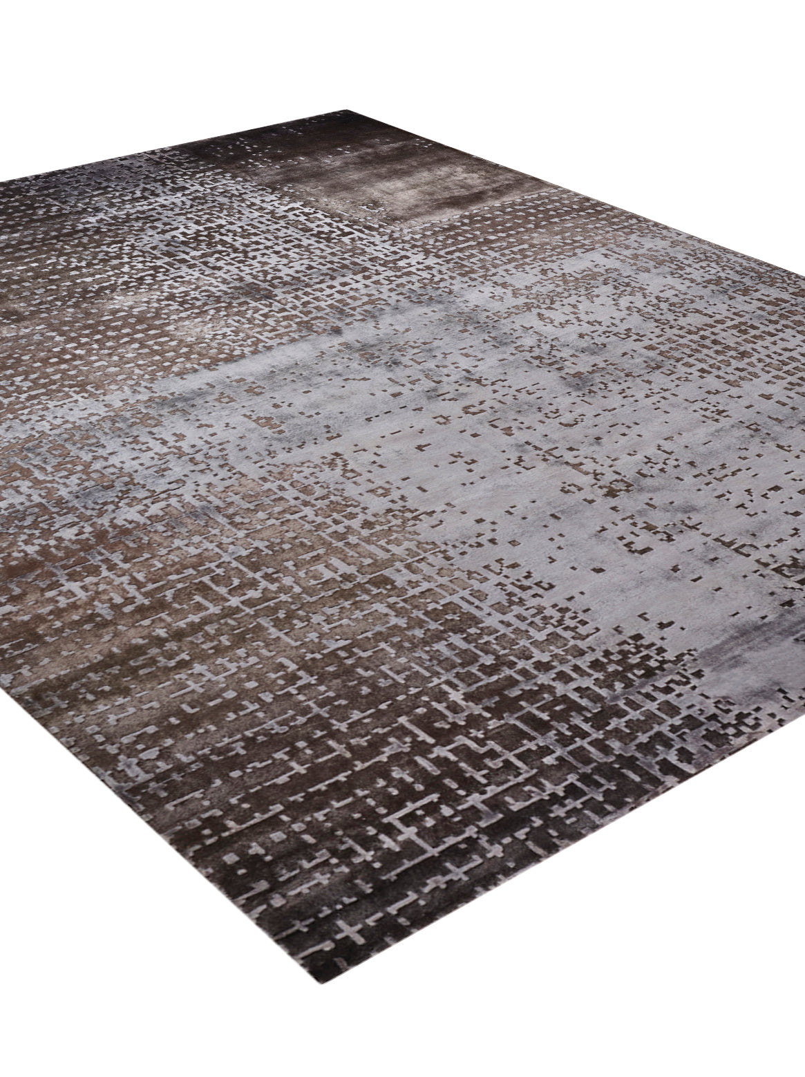 Luxury carpet in Grey Beige color and 6' x 9' size