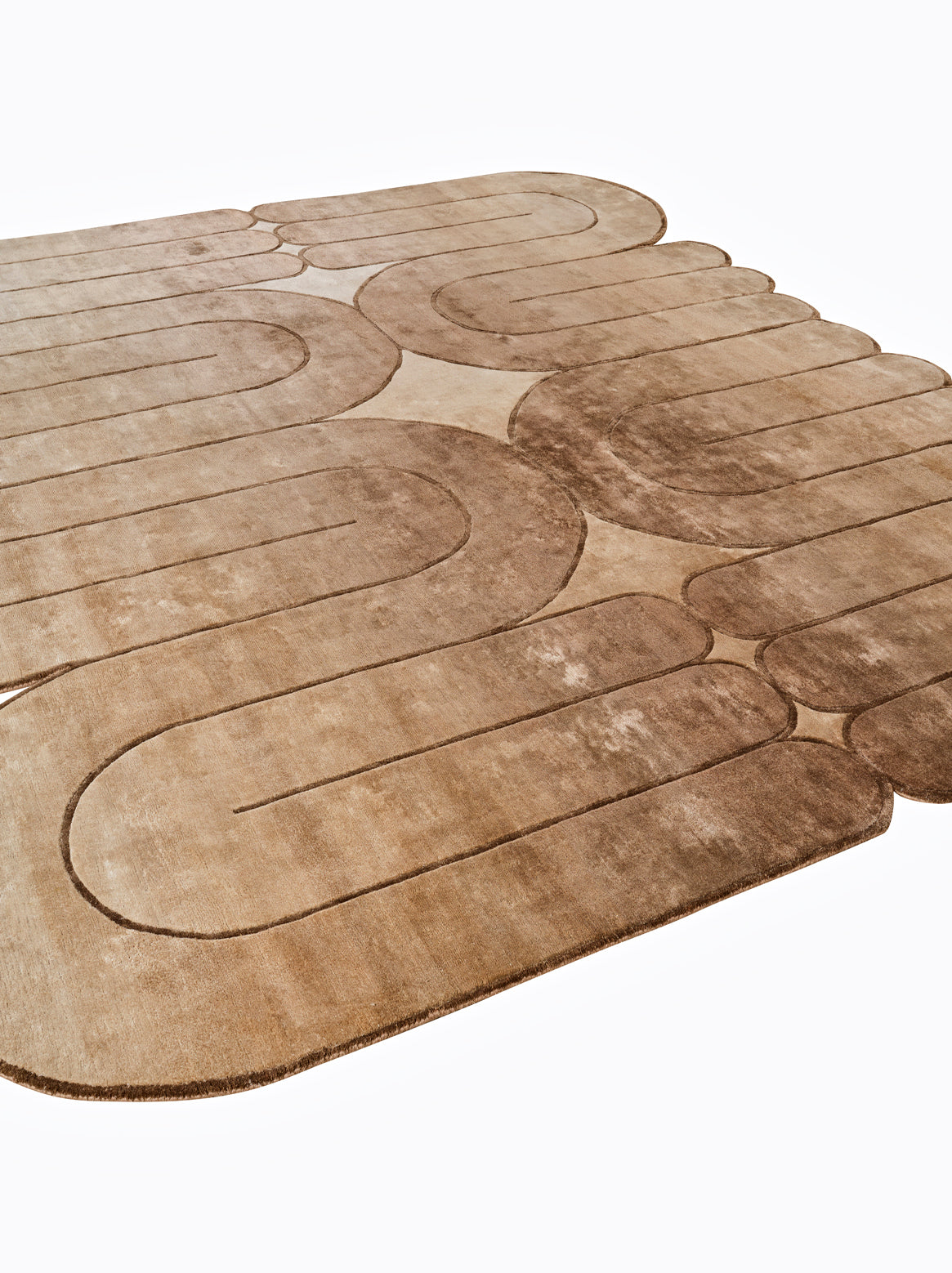 Luxury carpet in Taupe color and Custom Size