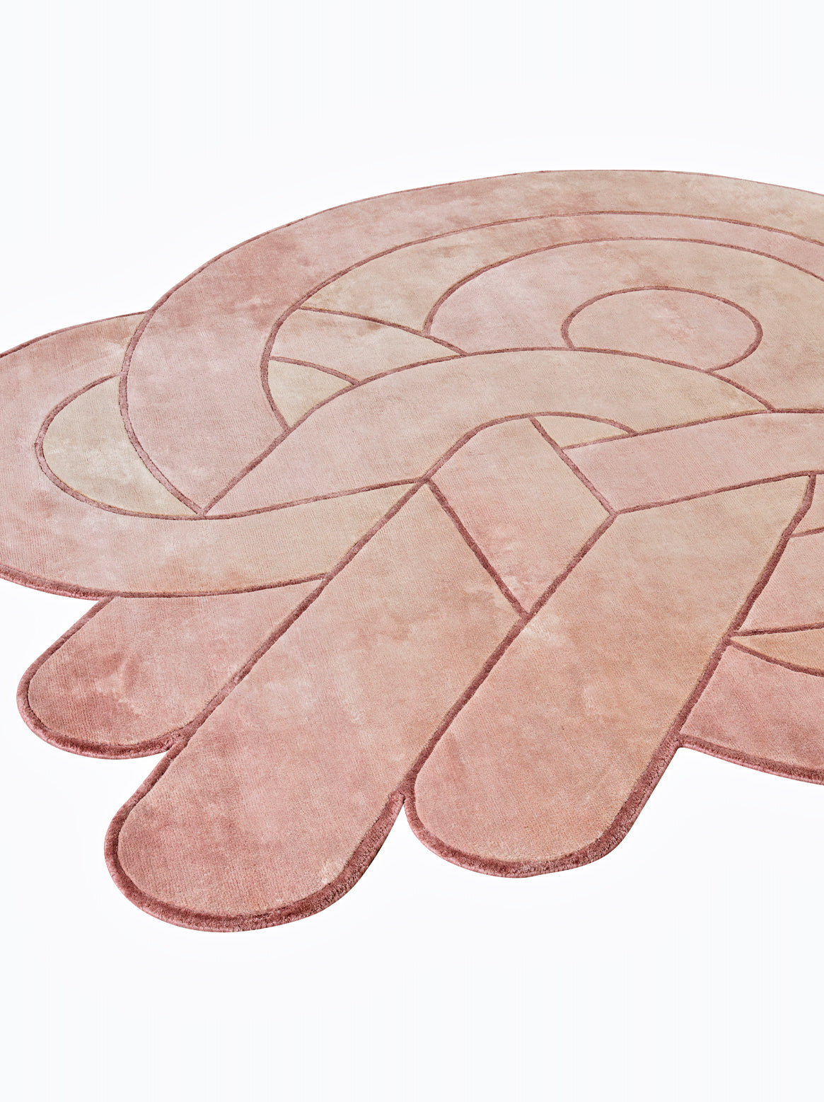 Luxury carpet in Custom Size color and Pink size