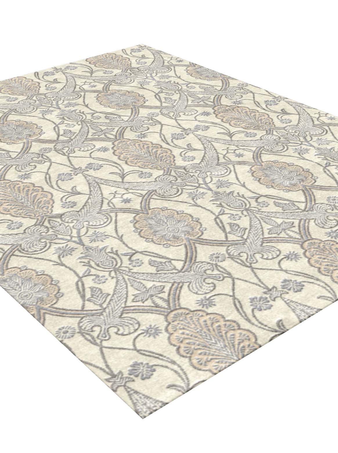 Luxury carpet in Ivory color and 5'6" x 8' size