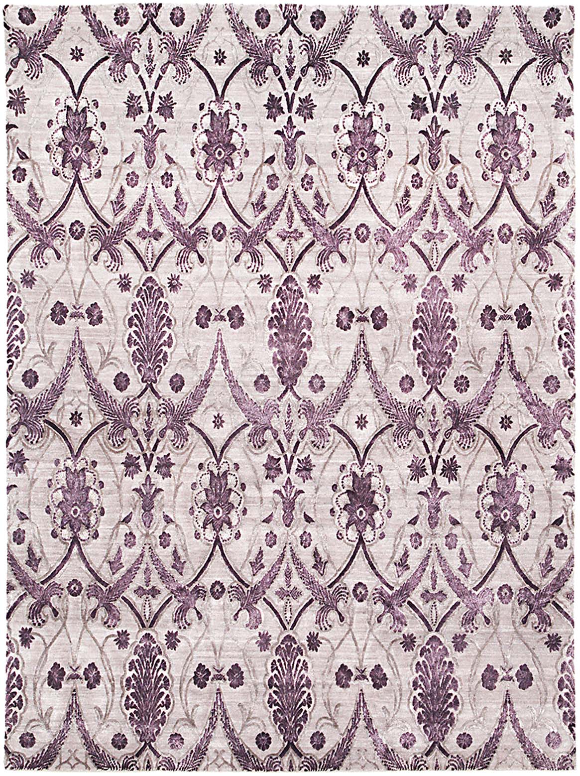 Luxury hand knotted carpet made from Wool & Botanical Silk