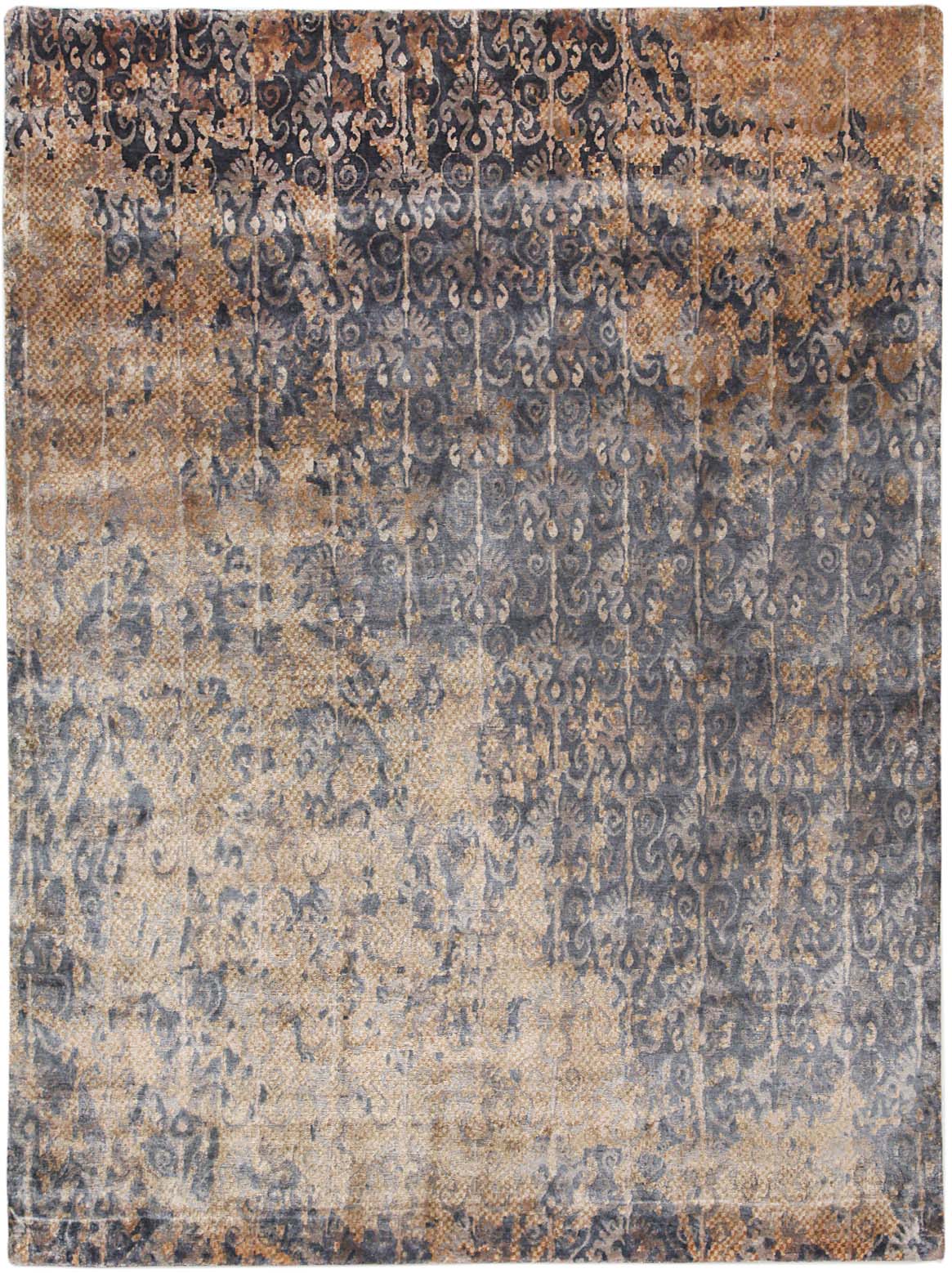 Luxury hand knotted carpet made from 100% Bamboo Silk