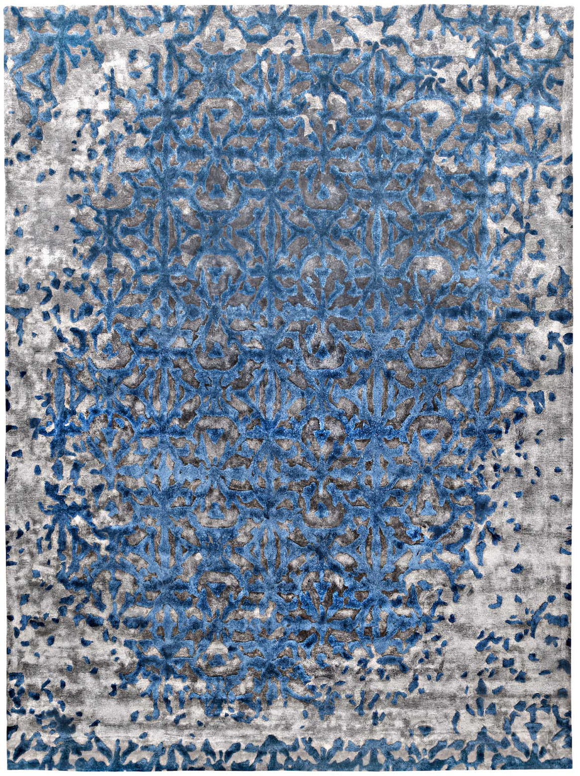 Luxury hand tufted carpet made from 100% Botanical Silk