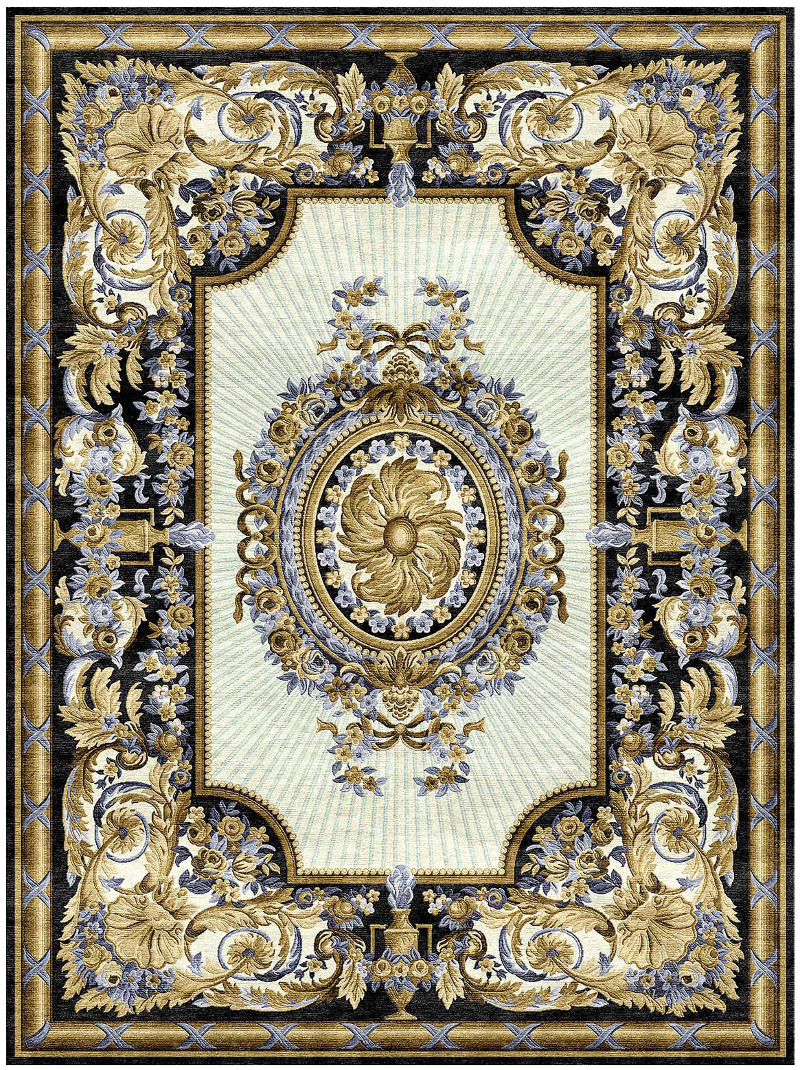 Luxury hand tufted carpet made from Wool & Botanical Silk