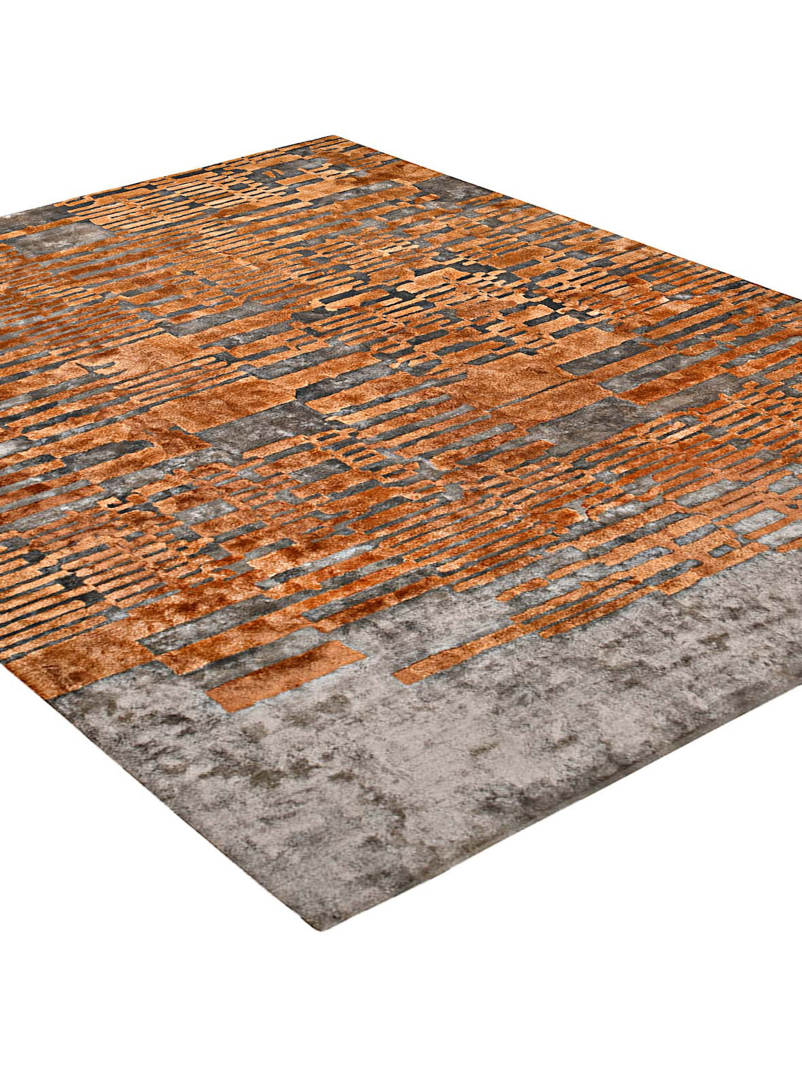 Luxury carpet in Rust color and 4'6" x 6'6" size