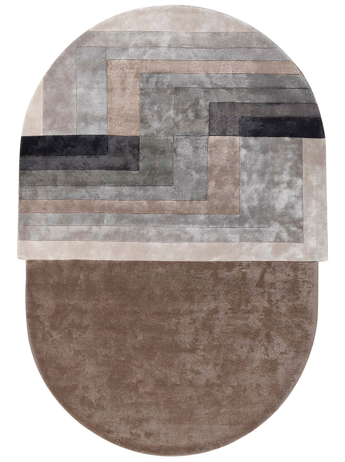 Luxury hand tufted carpet made from 100% Botanical Silk