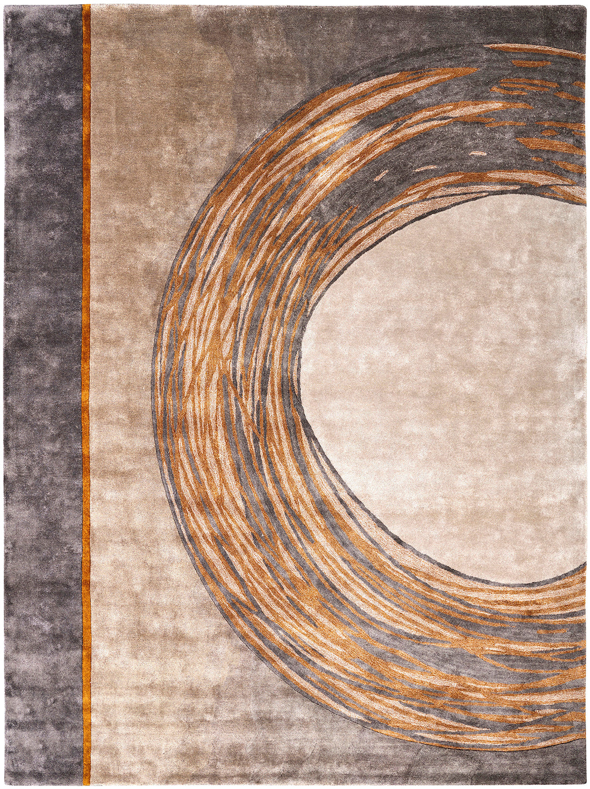 Luxury hand tufted carpet made from 100% Botanical Silk