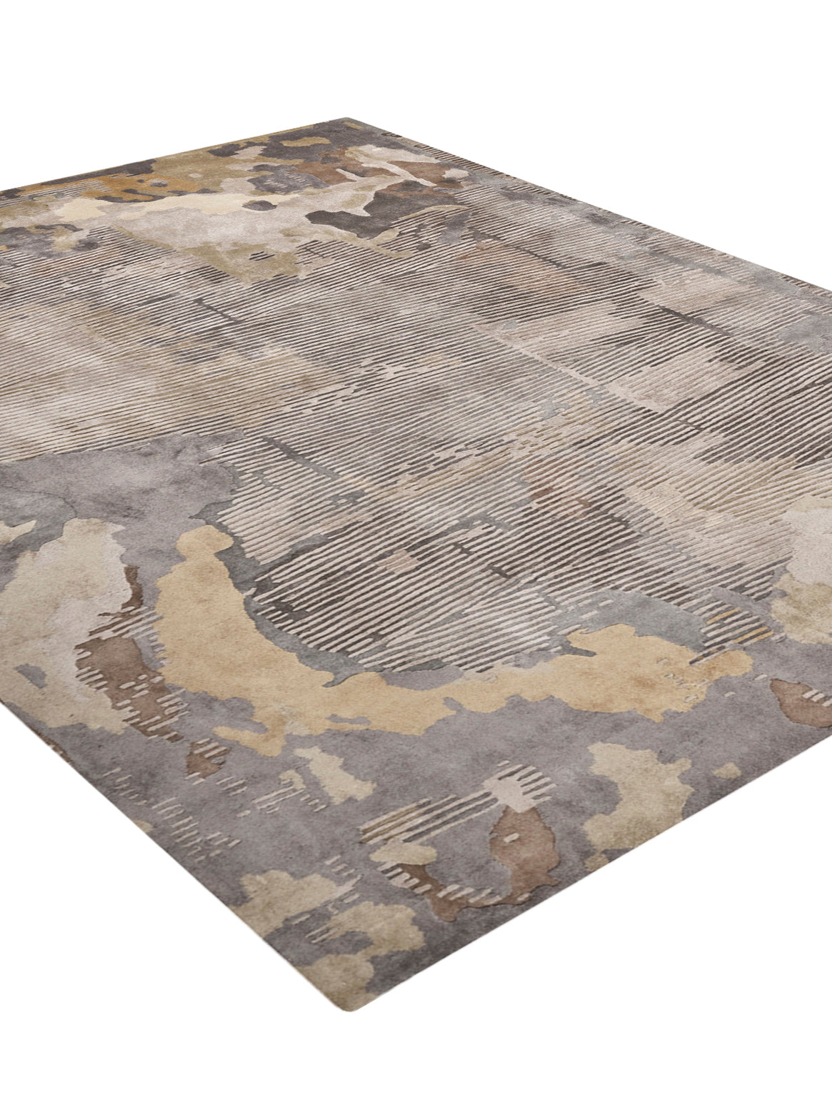 Luxury carpet in GOLD GREY color and 4'6" x 6'6" size