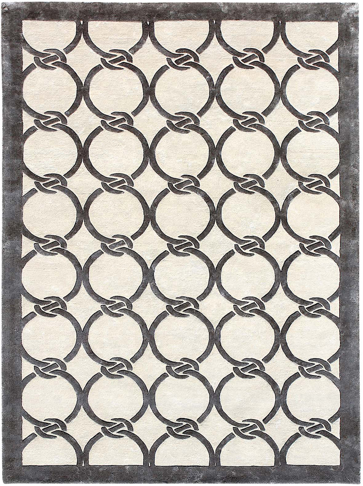 Luxury hand tufted carpet made from 100% Botanical Silk