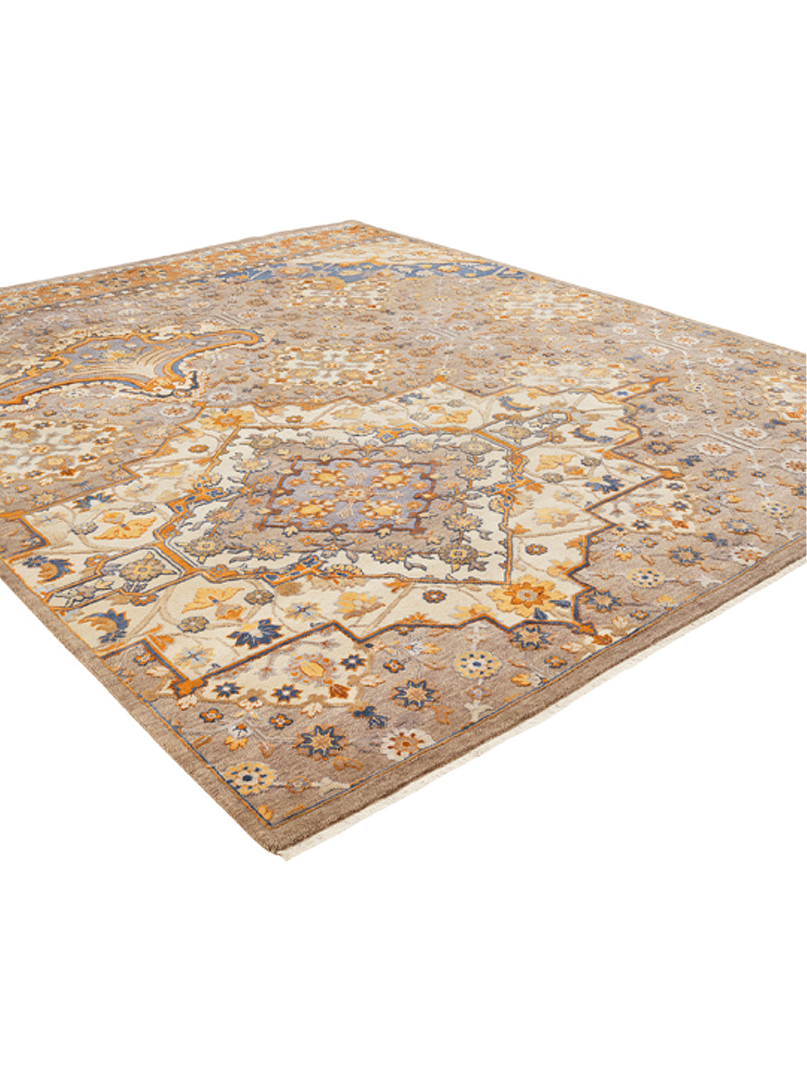 Luxury carpet in Charcoal Rust color and 6' x 9' size