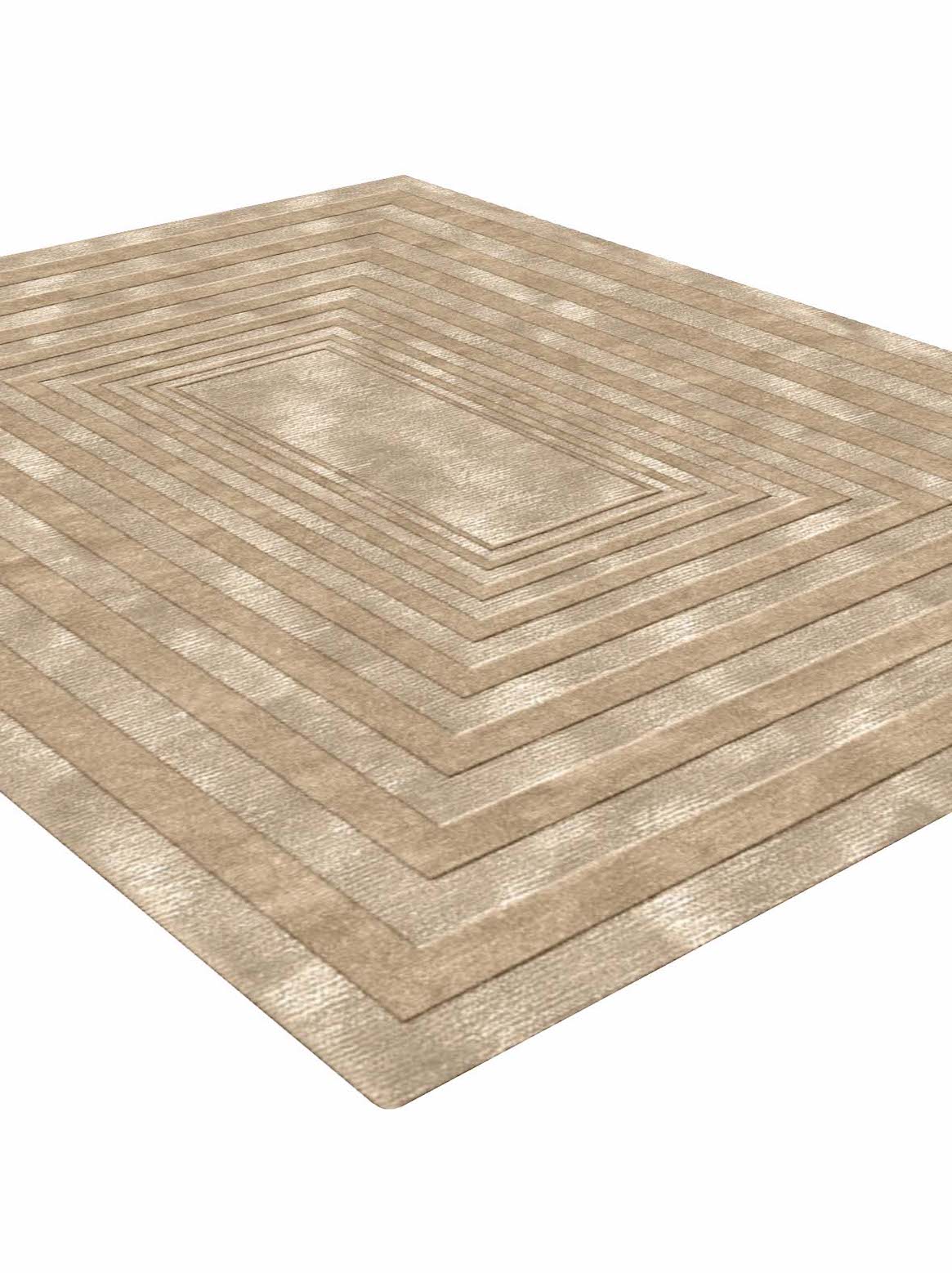 Luxury carpet in Beige color and 6' x 9' size