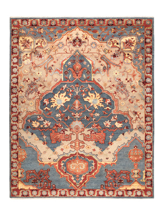 Luxury hand knotted carpet made from Wool & Botanical Silk