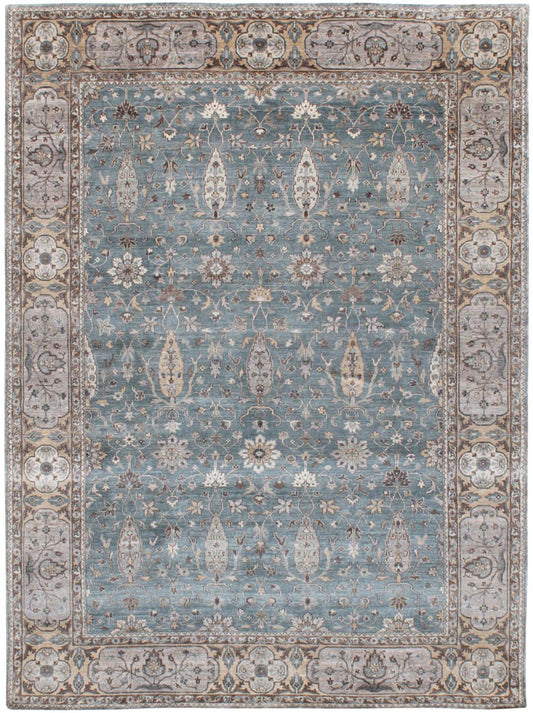 Luxury hand knotted carpet made from 100% Bamboo Silk