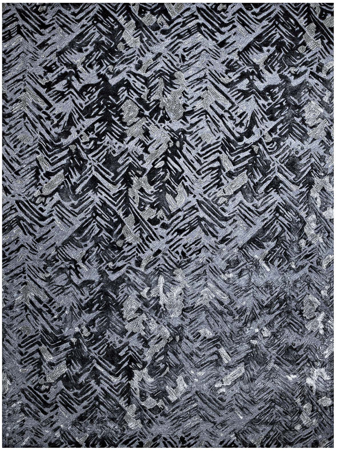 Luxury hand tufted carpet made from 100% Botanical Silk