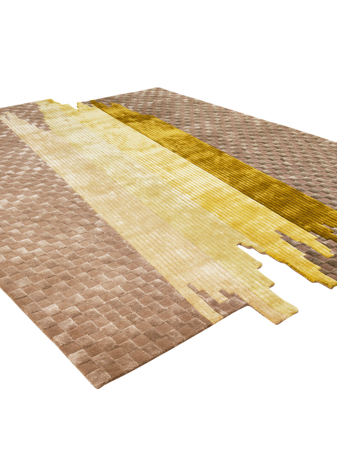Luxury carpet in Moss Green color and Custom Size