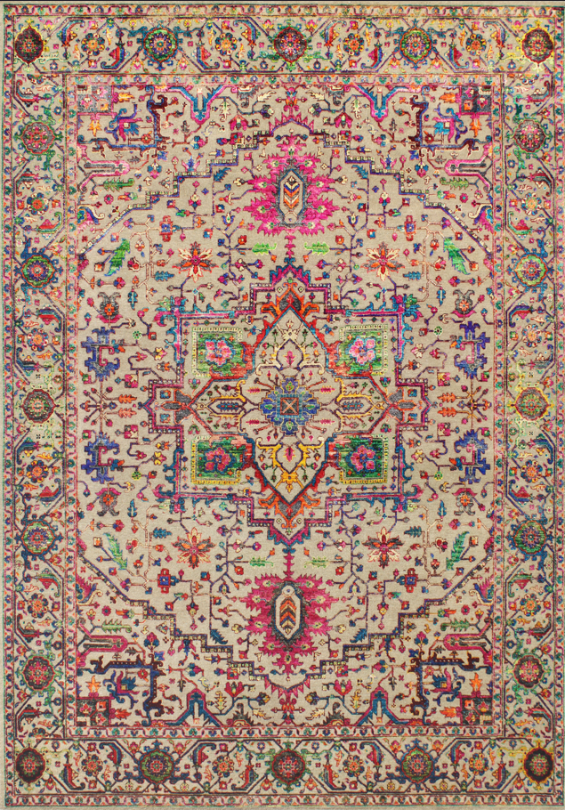 Luxury hand knotted carpet made from Wool & Bamboo Silk
