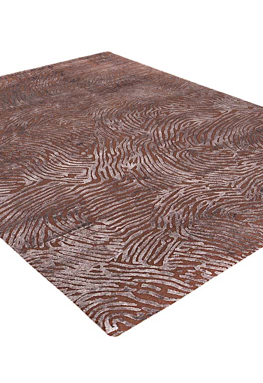 Luxury carpet in Choco Brown color and 6' x 9' size