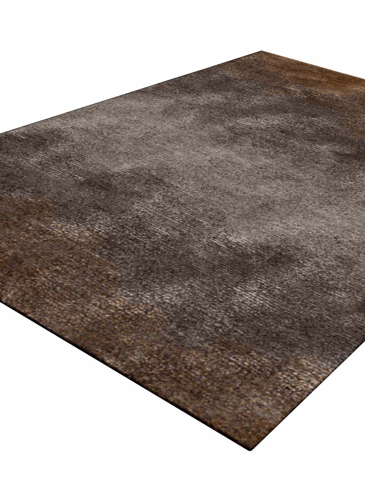 Luxury hand tufted carpet made from 100% Botanical Silk in gold color and 3' x 5' size