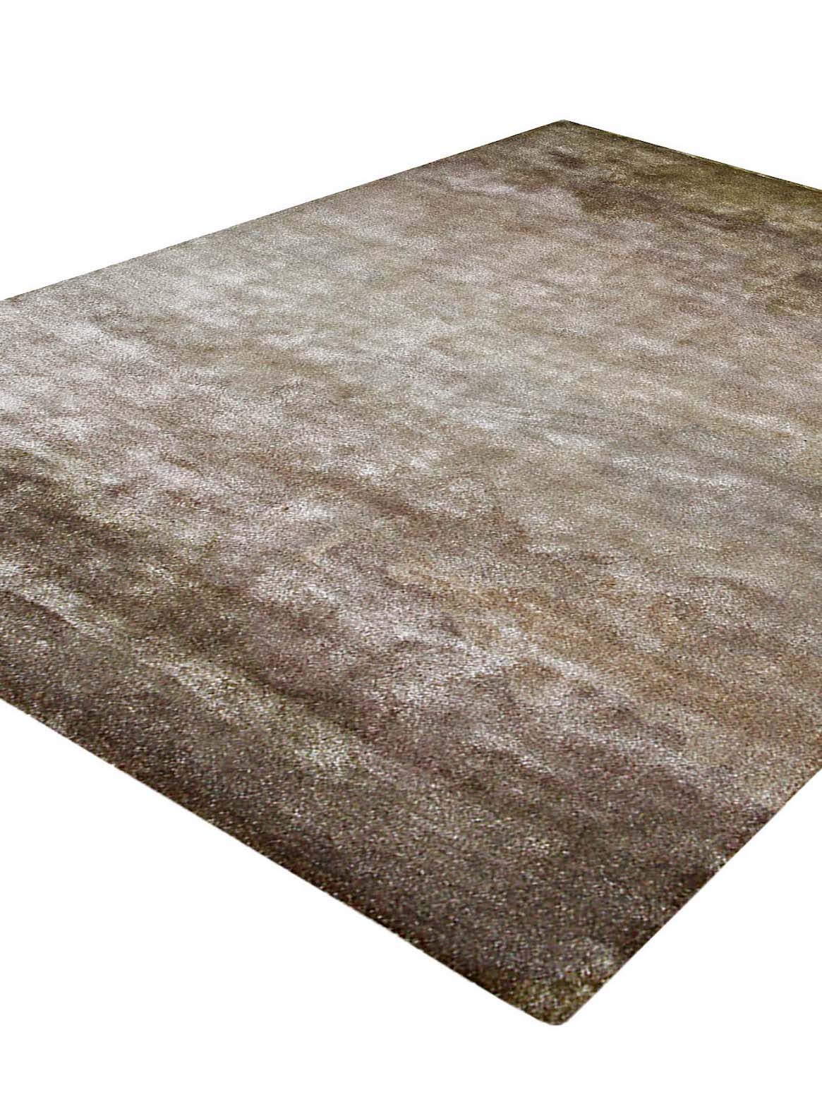 Luxury hand tufted carpet made from 100% Botanical Silk in green color and 3' x 5' size