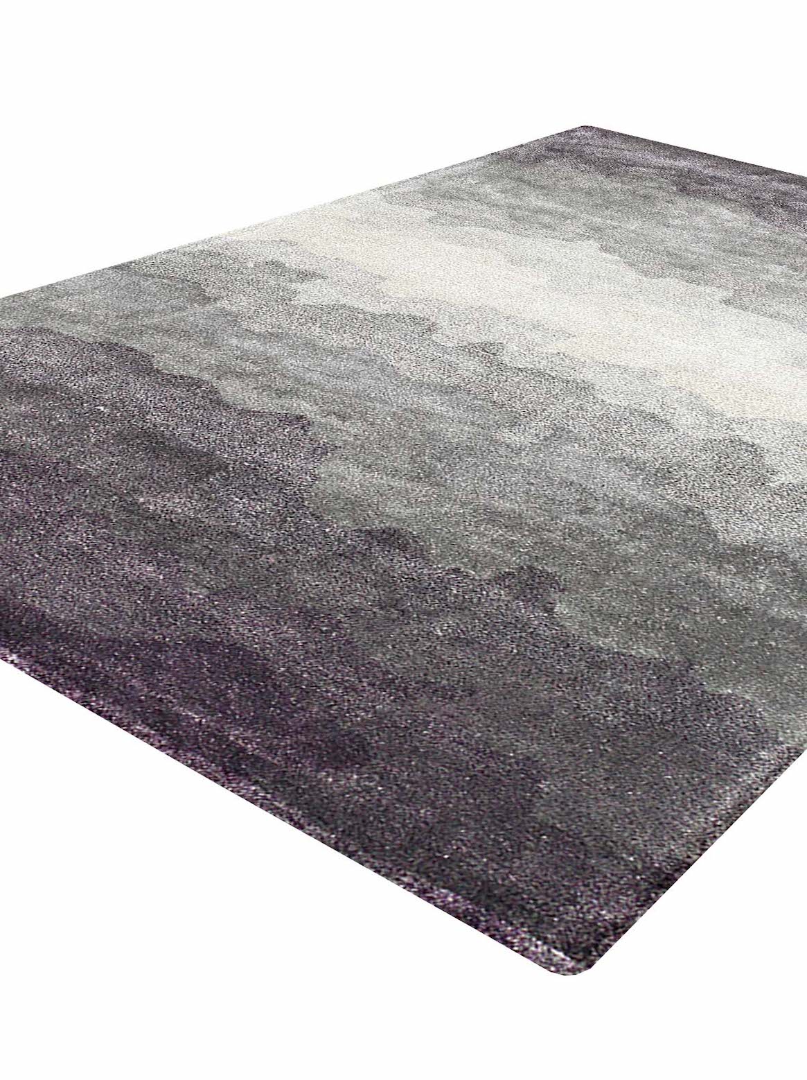 Luxury hand tufted carpet made from 100% Botanical Silk in mauve color and 3' x 5' size