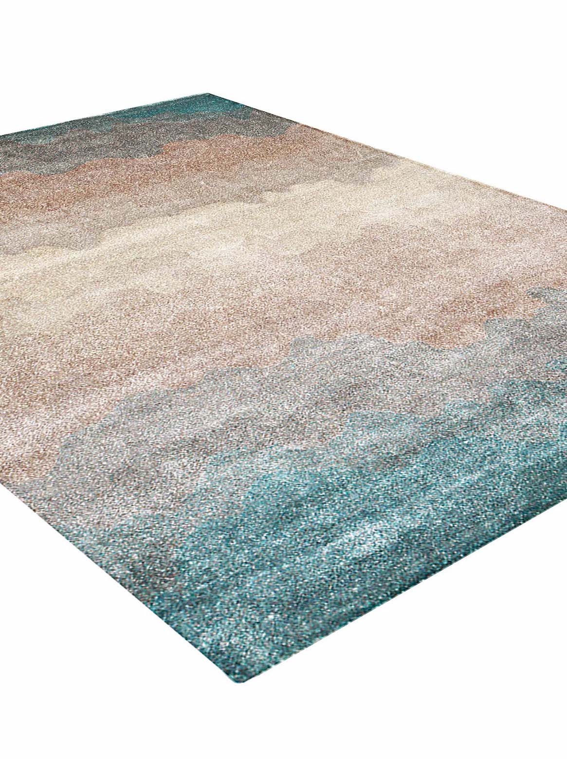 Luxury carpet in Blue color and 4'6" x 6'6" size