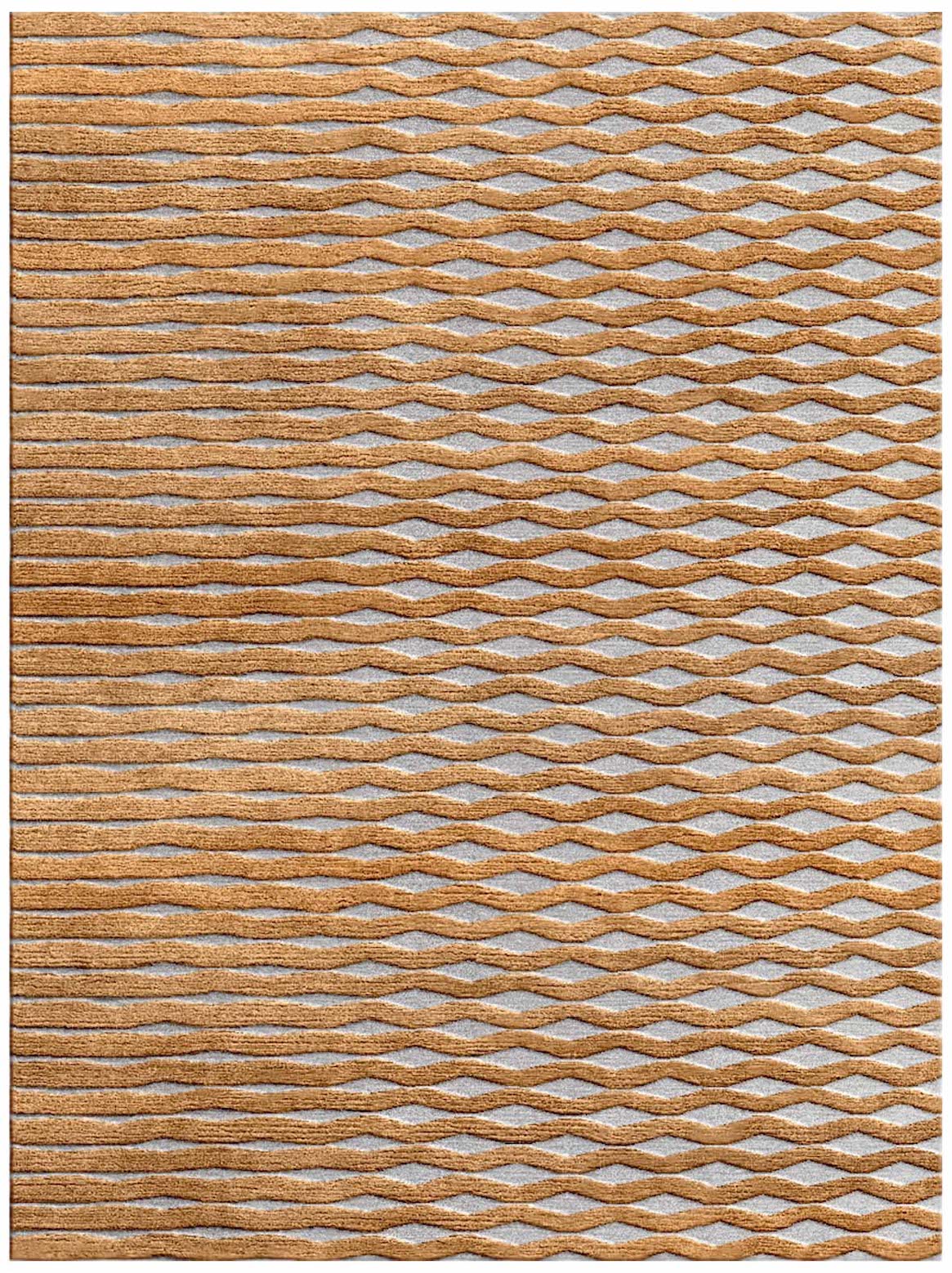 Luxury hand tufted carpet made from Wool & Botanical Silk