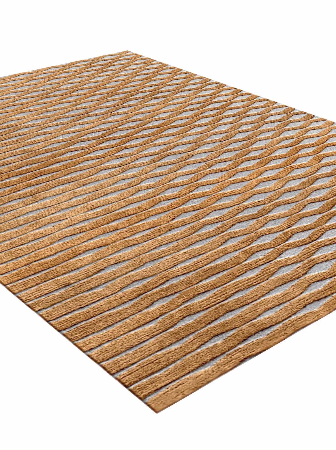 Luxury carpet in Rust color and 4'6" x 6'6" size
